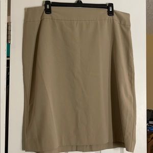 Taupe pencil skirt